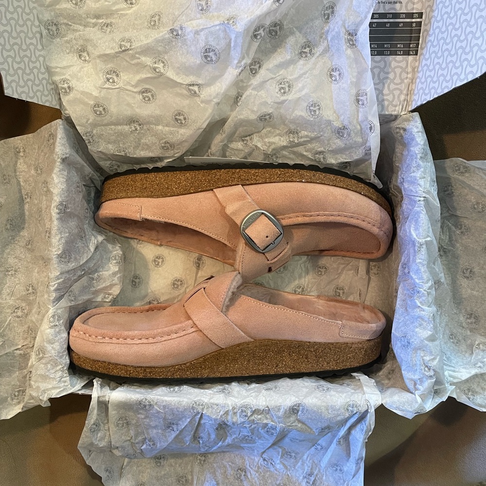 Birkenstock Buckley Shearling - Soft Pink